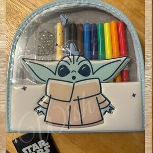 Disney Star Wars Grogu Zip-Up Stationery Kit – 20-Piece Set  NWT
